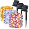 42m/32m/22m/12m/7m LED Solar Light String Outdoor Waterproof 8 Modes DIY Fairy Garland Lamp Garden Yard Wedding Decoration Light