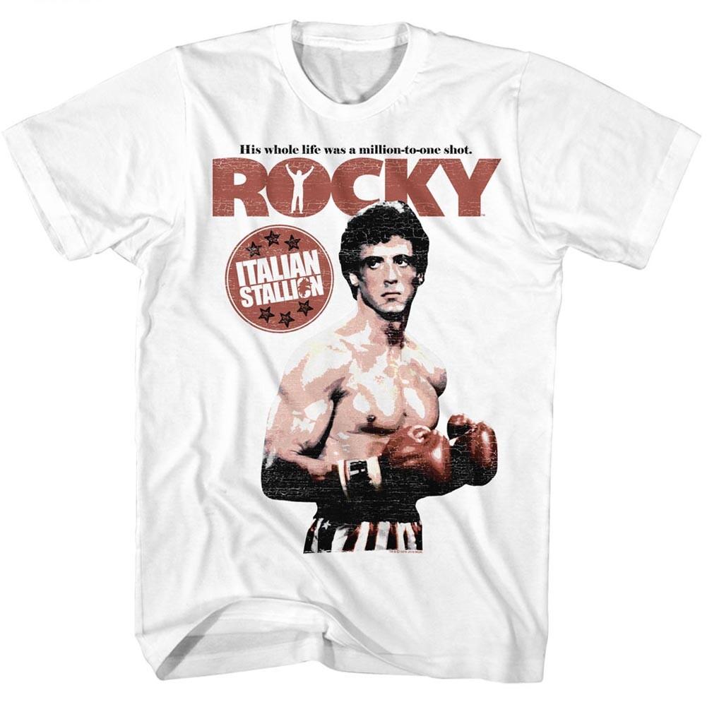 Rocky His Whole Life Was A Million To One Shot Italian Stallion Men T Shirt M