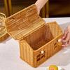 Creative House Shape Woven Rattan Storage Basket Featuring Portable Handle for Home Decors Picnics Gift User Friendly Materials