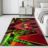 show H-Hazbin Hotel Floor Mat Soft Flannel Entrance Door Mat Non Slip Absorbent Bathroom Bedroom Floor Rug