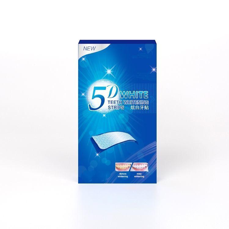 5D Whitening Teeth Stickers - Yellowing and Dazzling Whitening Solution, 7 Pack (14 Pieces), Ready to Ship