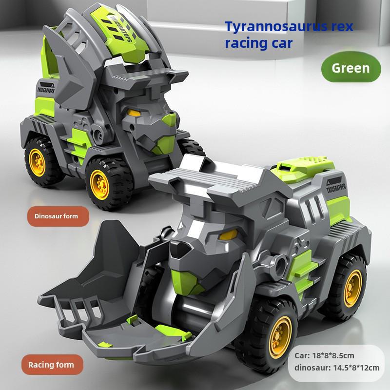 Popular Children's Deformed Toy Robot and Car Set for Educational Play At Street Markets and Night Stalls.