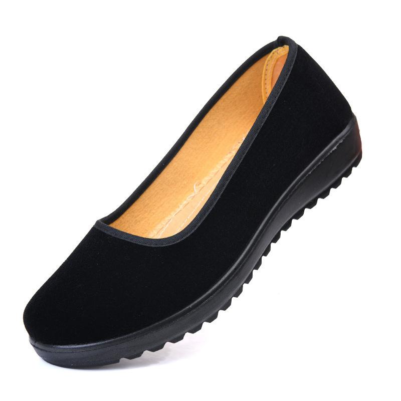 Spring and autumn cloth shoes hotel etiquette dance flat non-slip medium wear-resistant shoes