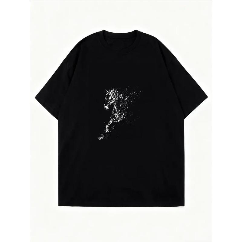 White T Shirt With Subtle Sparkle Print For Casual Wear