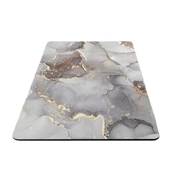 

Marble Print Bathroom Rug Diatomaceous Earth Absorbent Entrance Rug Non Slip Door Mat Marbling Floor Mat for Shower Bathtub Kitchen Sink 40*60cm
