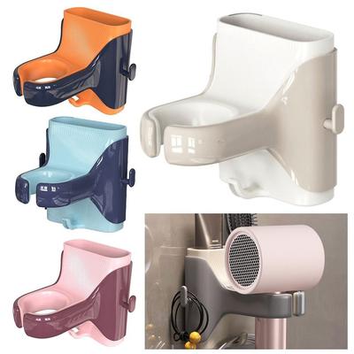 Without Drilling Storage Rack Durable Hairdryer Hook New Hair Dryer Holder  Home Supplies