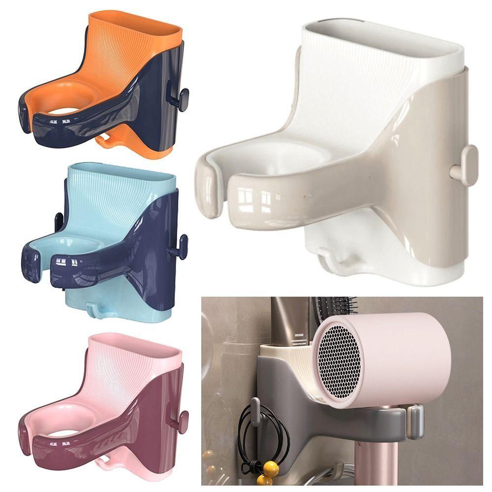 Without Drilling Hair Dryer Holder Durable Hairdryer Hook Durable Storage Rack for Bathroom