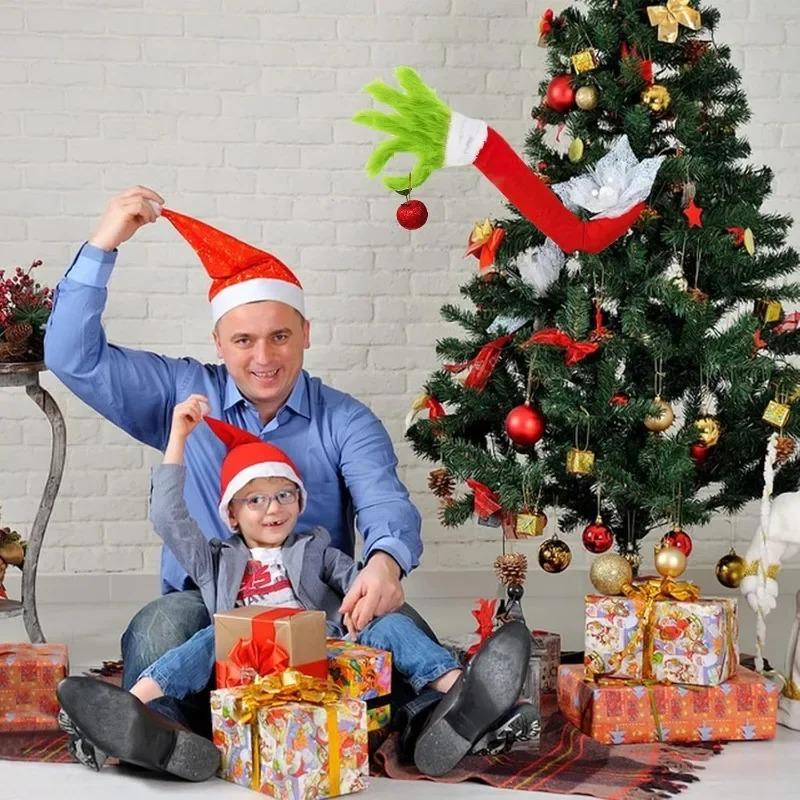 1/2/4 Stück Weihnachtself Körper Baumdekoration Weihnachtsbaum Arme Weihnachten Wütendes Grünes Monster Elf Arme Weihnachtsbaumdekoration