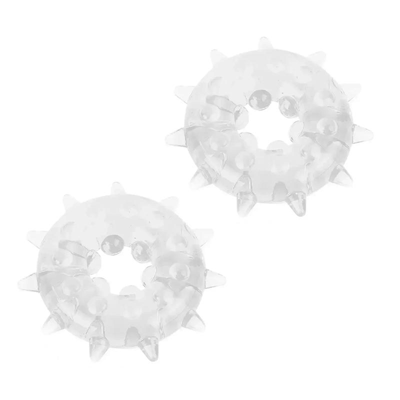 Male Cockring TPE Soft Time-delay Ring Snowflake Shape Masturbator Flexible TPE Erection Ring Adults Sex Toy for Men Lock Ring