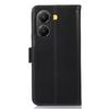 For Xiaomi Poco X7 Pro 5G Case RFID Blocking Genuine Cow Leather Wallet Phone Cover