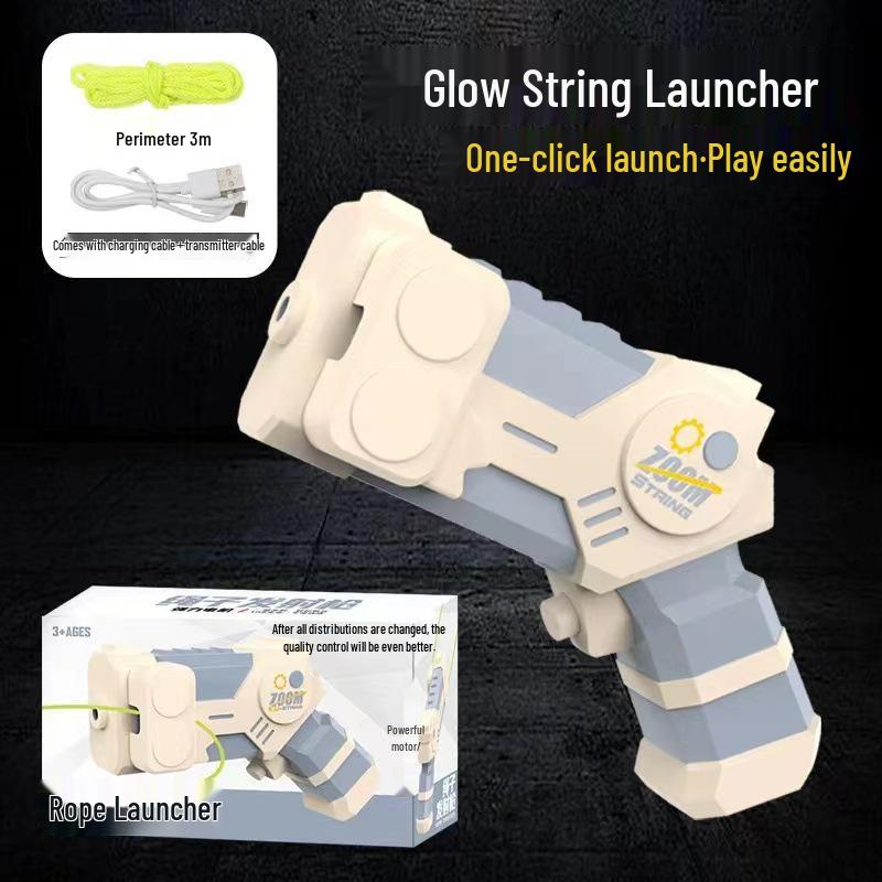 Luminous High-Speed Electric String Launcher Toy for Decompression and Learning