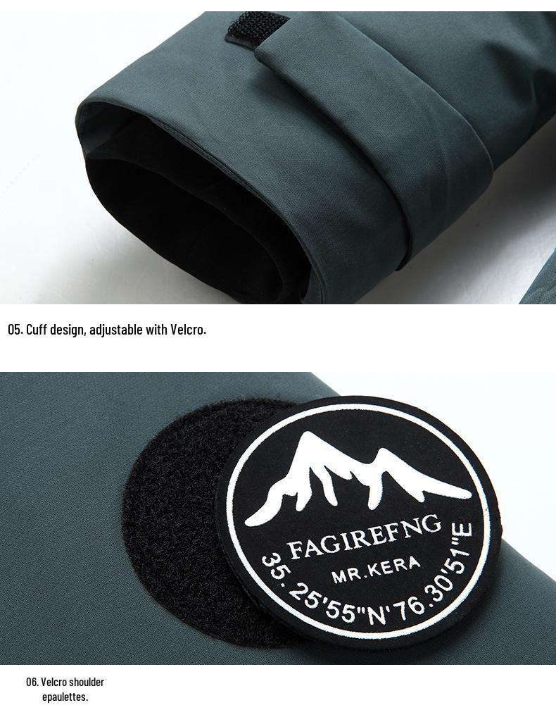 Trendy Winter Mid-Length Down Jacket with Fur Collar - Loose Fit, Hooded, Bestseller for Couples