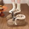 Snow boots Internet celebrities ins Warm indoor EVA thick sole heightening piled thickened cotton shoes outer wear