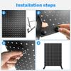 Perakende El Sanatları Fuarları ve Festivalleri İçin 10 Peg Kancalı 1 ADET Pegboard Teşhir Standı - Aksesuar Satmak İçin Metal Ürün Teşhir Rafı,