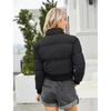 Turtleneck loose casual cotton-padded bread suit