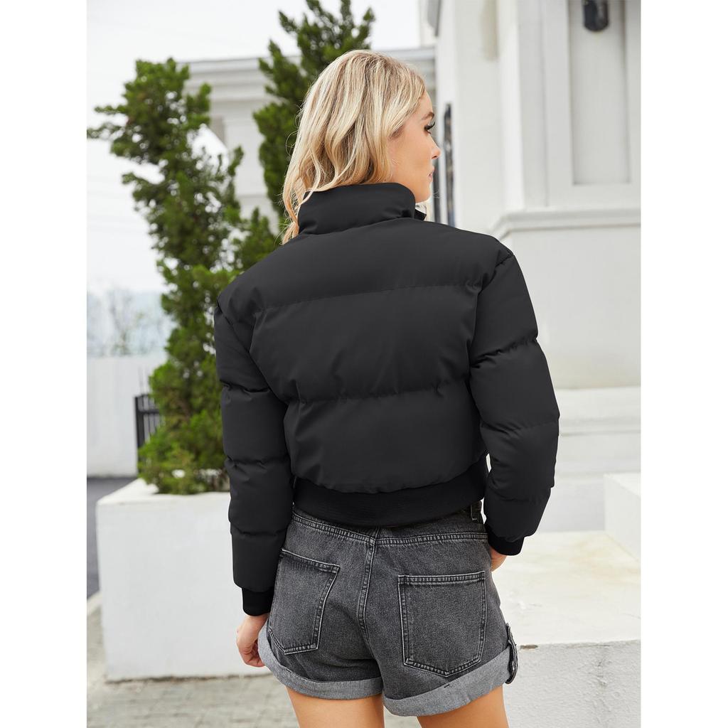 Turtleneck loose casual cotton-padded bread suit