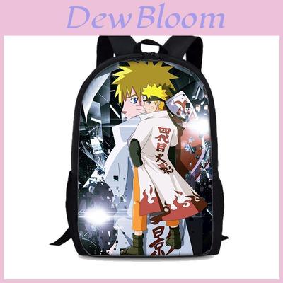 Naruto Uzumaki Backpack For Students With Nylon Material And Spacious Storage For Daily Use