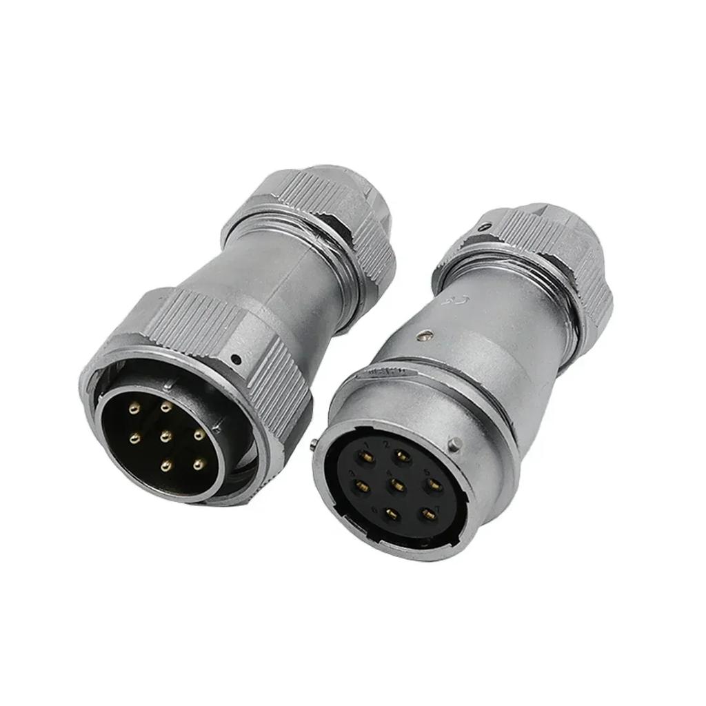 WEIPU WY28 TE+ZE M28 2 3 4 7 8 910 12 16 17 20 24 26 Pin Waterproof Cable Wire Connector Gold Pin Male Plug Female Socket IP67