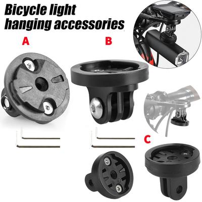 Bicycle Computer Holder Base Bike Camera Mount Holder Bracket Adapter Aluminum Alloy Camera Headlight Adapter for Garmin Gopro