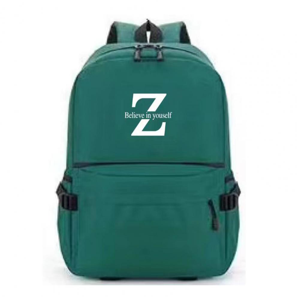 Kids Schoolbag Wide Padded Shoulder Straps Waterproof Scratch-resistant Large Capacity Letter Print Solid Color Backpack