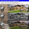 Outdoor 6MP WiFi IP Camera 4G GSM Dual Lens V380 PRO PTZ Surveillance CCTV Color Night Vision Cloud  Security Protection