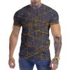 New Summer European and American Fashion New Personalized Printed Men's Wear Street Leisure Sports 3D T-shirt