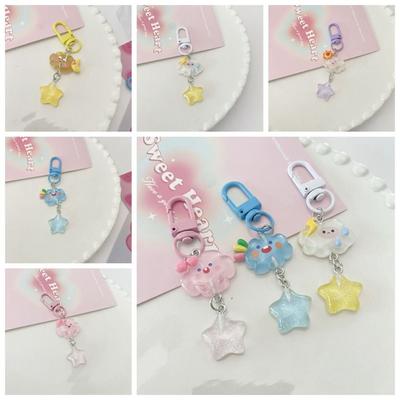 Star Starry Clouds Keychain Korean Style  Fashion   Student