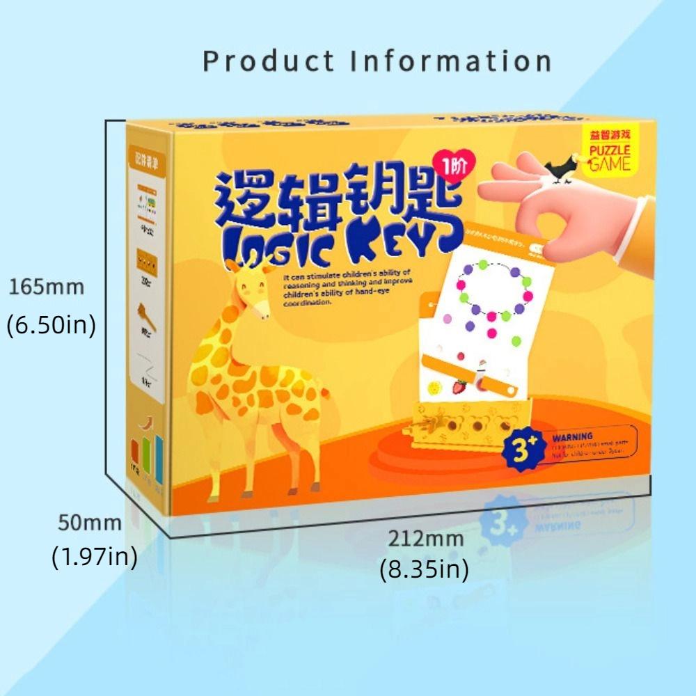 Montessori Logic Key Thinking Training Matching Game Key Thinking Puzzle Toy  Christmas Gifts