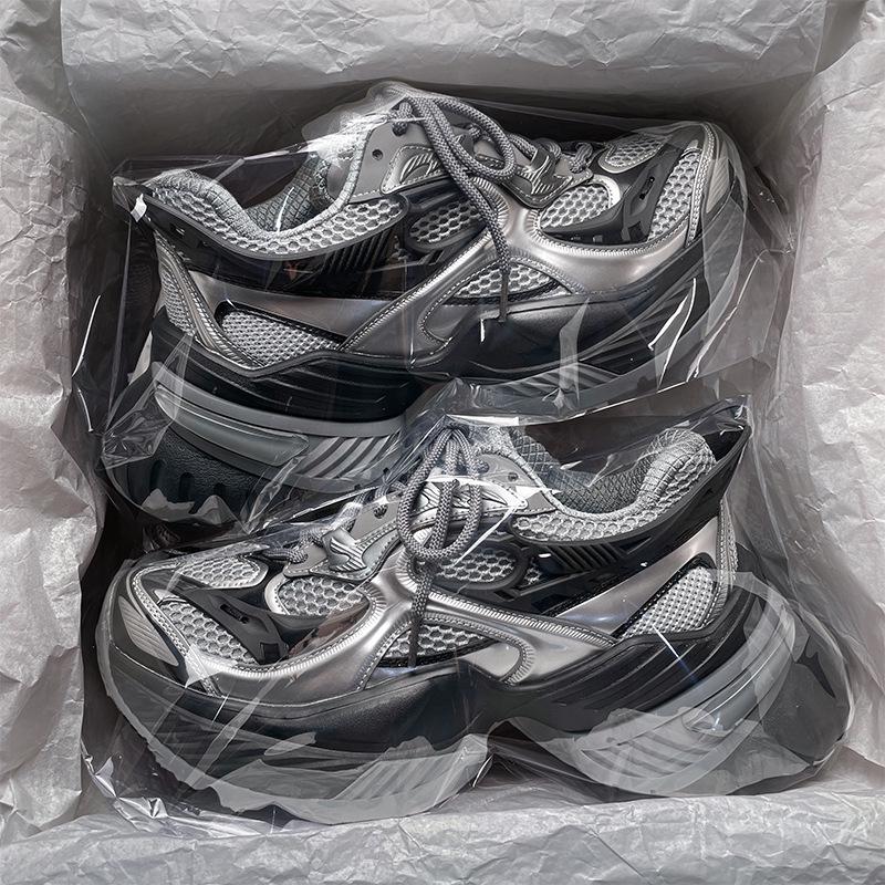 Tan Jianci Skorpion Dad Shoes: Trendige schwarze Sportschuhe mit dicker Sohle für Männer & Frauen 2025
