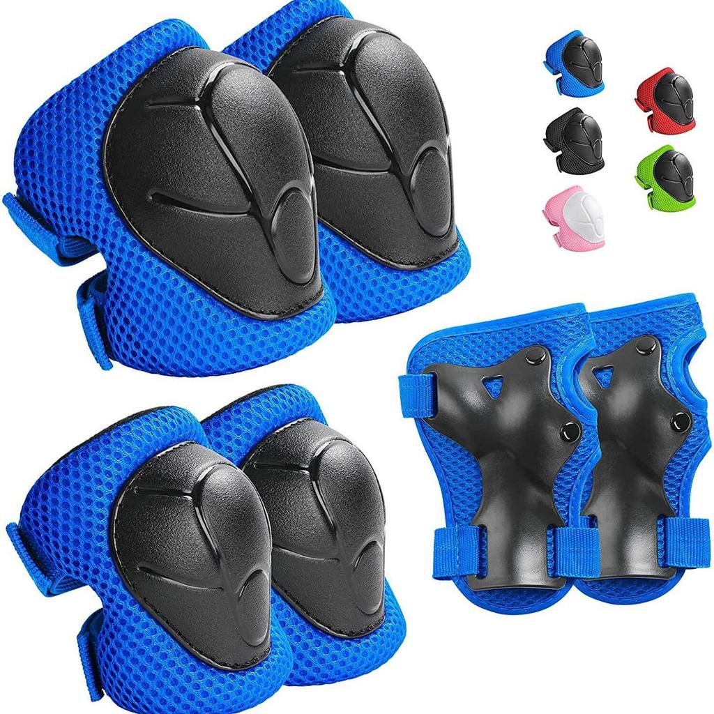 Kids' Skateboard & Ice Skating Protective Gear Set: Knee Pads, Roller Skating & Balance Bike Gear