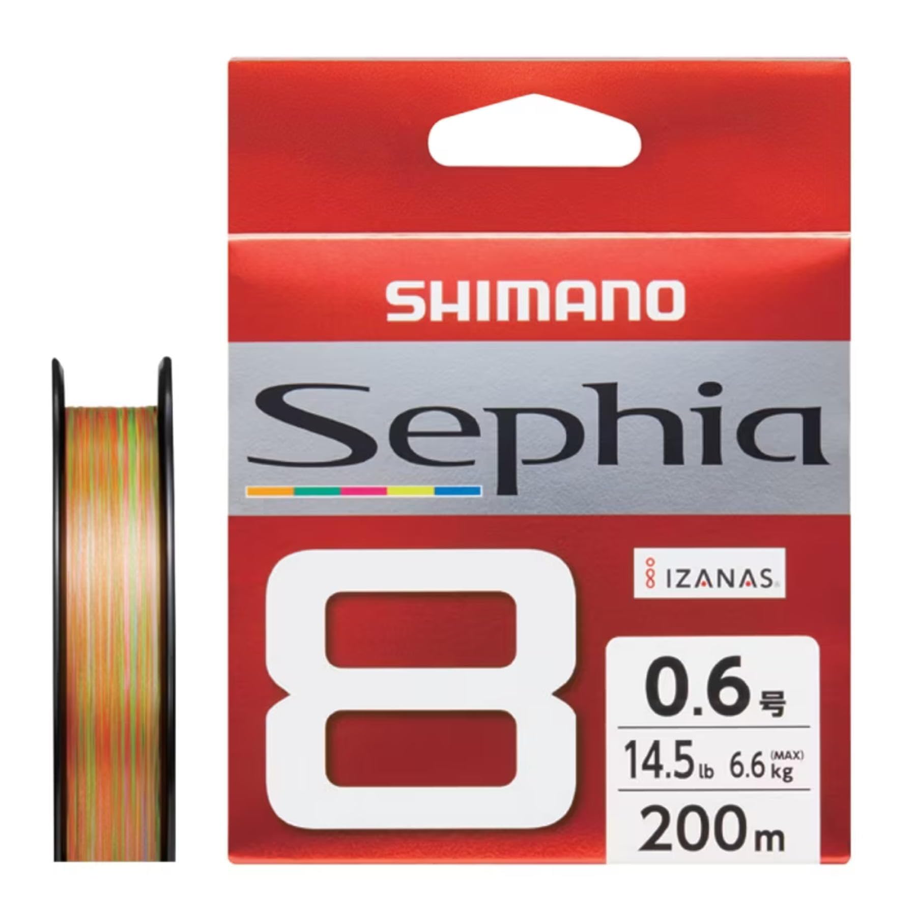 

SHIMANO PE line SEPHIA 8 200m 5 colors LD-E61W 0.6