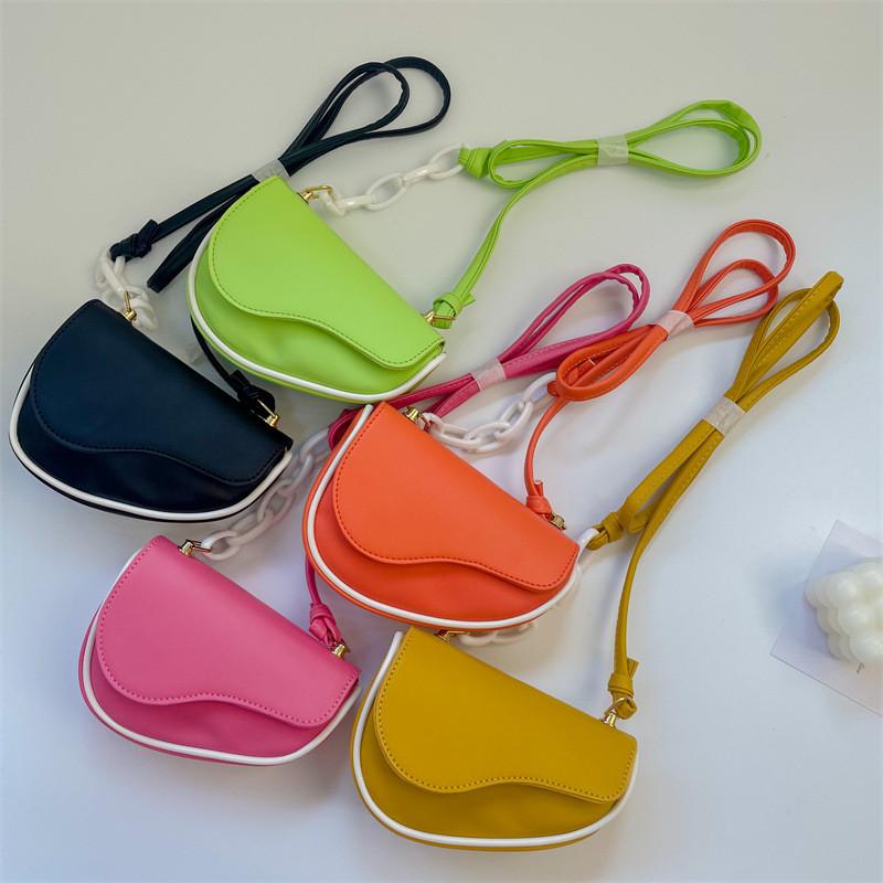 Stylish Mini Saddle Bag For Girls Fashionable Korean Design Winter Accessory For Kids