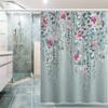 Cortina de banheiro espessada à prova d'água, cortina de chuveiro à prova de mofo, divisória de chuveiro, cortina de banheiro com perfuração livre