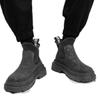 Men's Shoes Spring New Non-slip and Wear-resistant Chelsea Boots Short Boots High-top Heightening Versatile Black Tooling Martin Boots Men