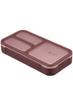 Foodman Bento Upright 400ml Double Secured with CB JAPAN DSK Box, Slim, Storage, Capacity, Antibacterial, Burgundy, Leak-Resistant, Sealing,