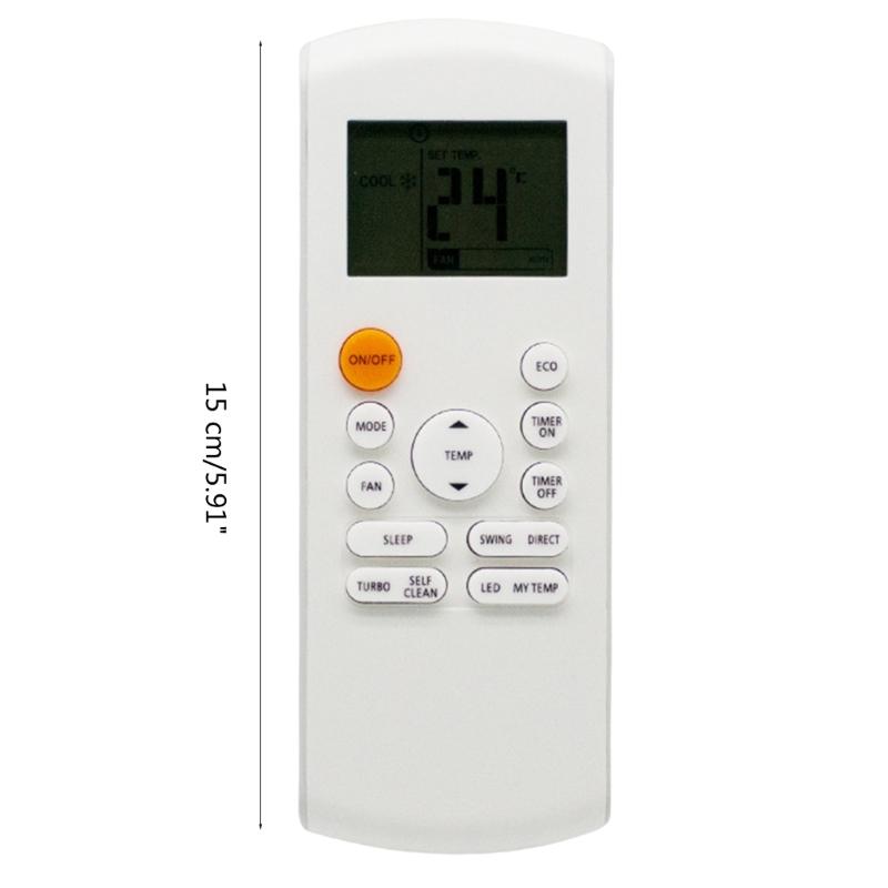 Replacement AC Remote Control for Midea General RG57A7/BGEF RG57A6/BGEFU1 CR166-RG57A6EU-6 Air Conditioner Various Model