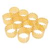 10pcs Napkin Rings Metal Napkin Ring Holder for Wedding Receptions Dinner Holiday Parties Family