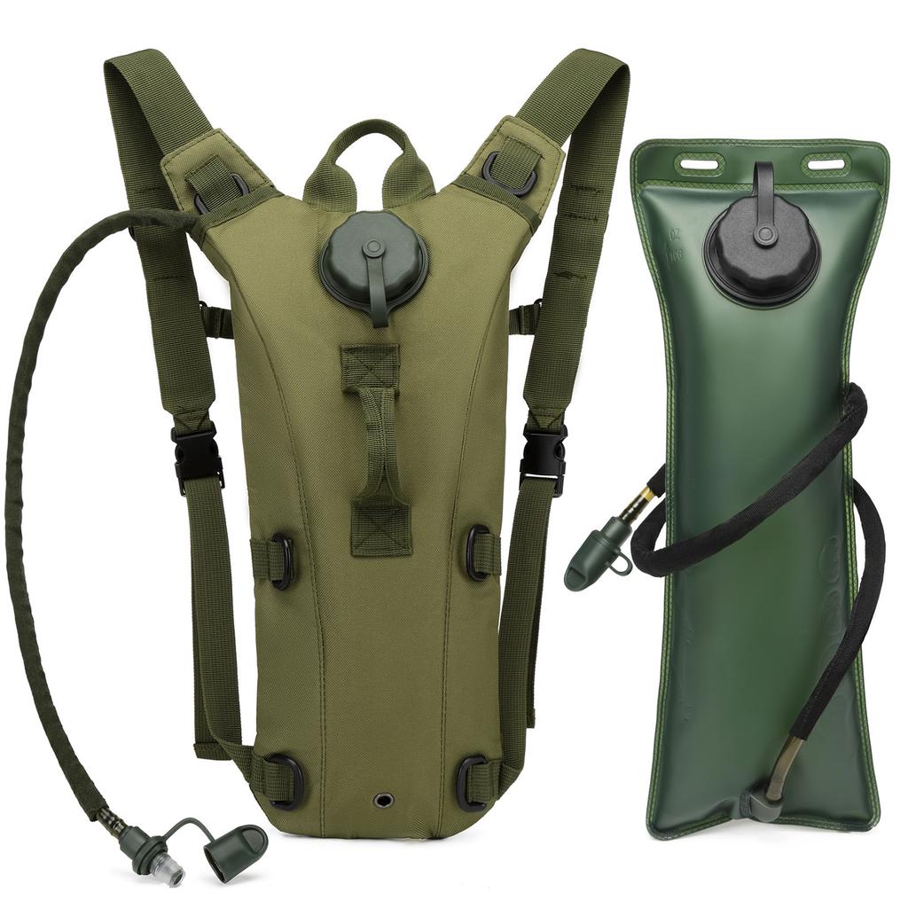 Sport Trinkrucksack Rucksack Wasserdichtes Nylon Wasserbeutel mit 3l Blase für Wandern Radfahren Klettern Outdoor Sportausrüstung