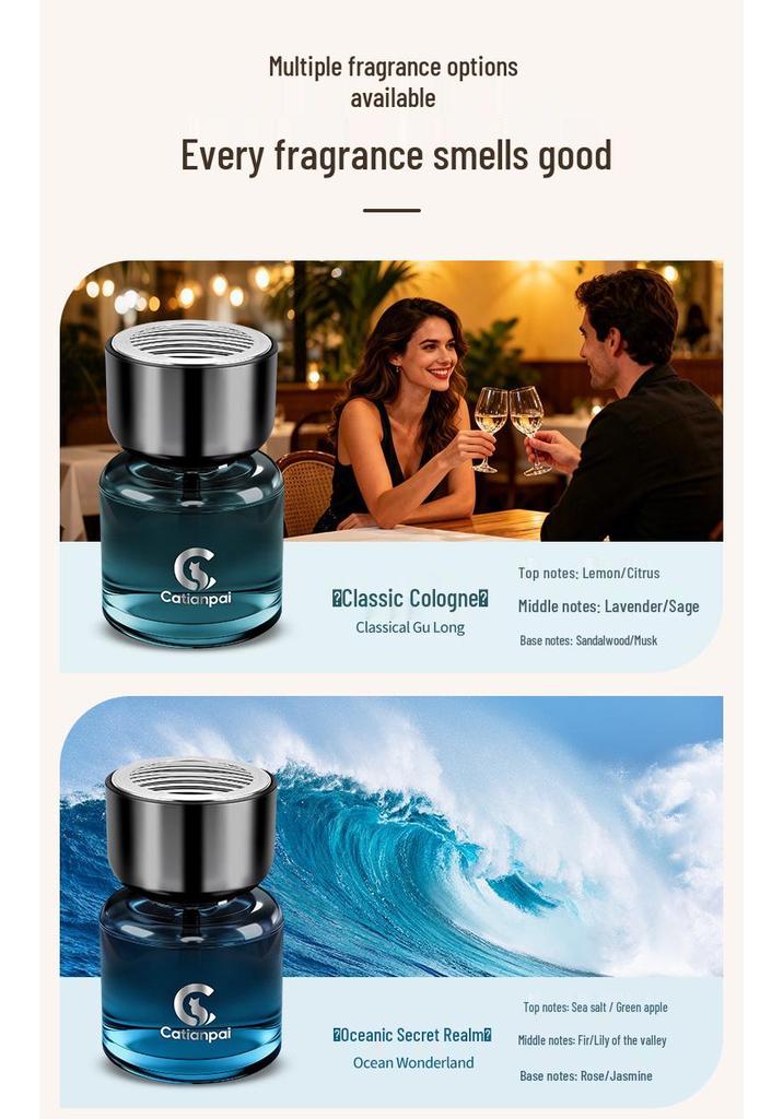 Premium Long-Lasting Car Fragrance Aroma Diffuser for Cup Holder