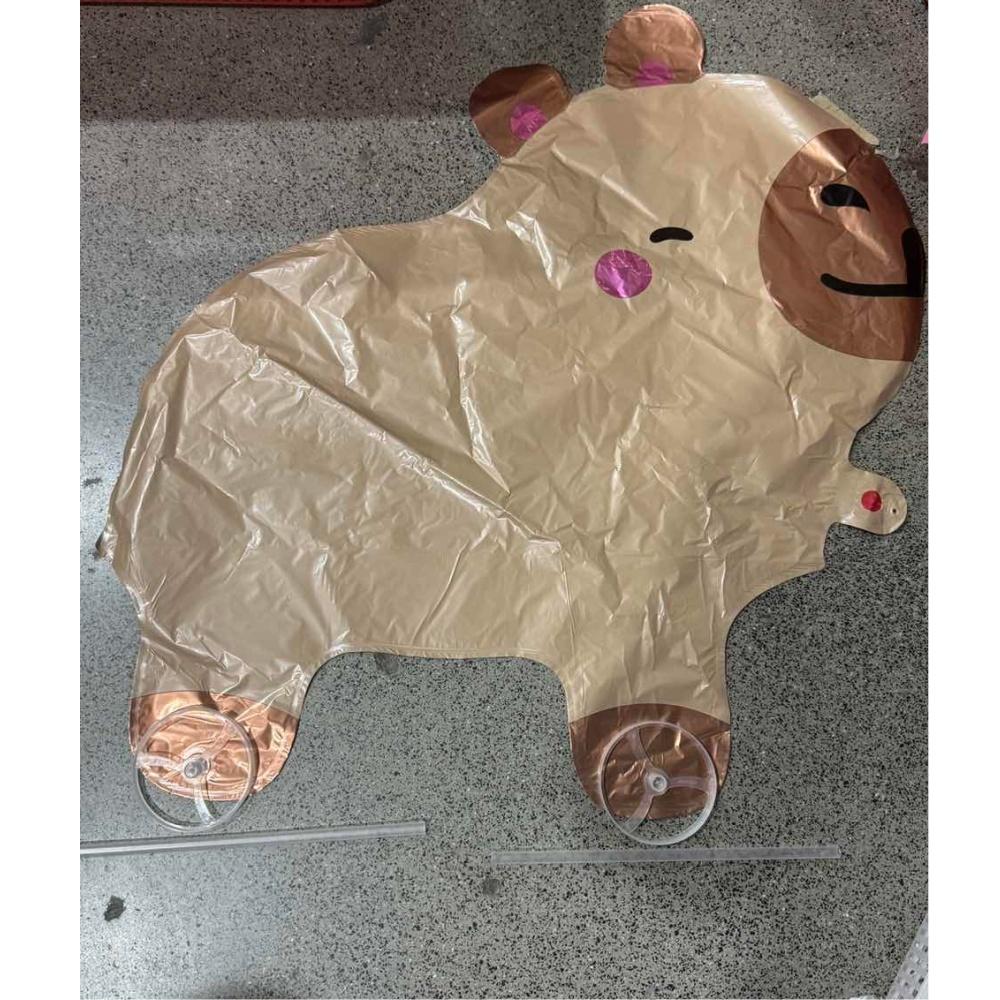 1/3Pcs Sika Deer Lion Triceratops Crocodile Rooster Walking Animal Balloons Large Animal Balloon With Wheels For Kids Toys