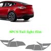 For Tesla Model 3 Y 2017- TPU Blackened Headlight Taillight mudguard Protective Film Modification Black Color Changing Films
