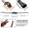B0KB Automotive 2Pin Quick Waterproof Terminals Quick Disconnect Terminals Simple Installation for Lighting & Sound