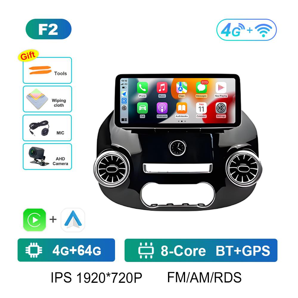 12.3 Inch Android OS for Mercedes Benz Vito W447 2014 2015 2016 2017 - 2022 Car Video Multimedia Radio Player Wireless Carplay