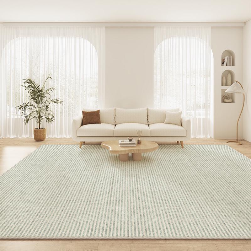 Wabi-Sabi Luxury Waterproof Living Room Carpet - Solid Color, Loop Velvet, Wash-Free and Wipeable, Ideal for Coffee Table & Bedroom