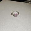 Zirconia Diamond Geometric Heart Open Ring - Fresh High-end Jewelry for Index Finger