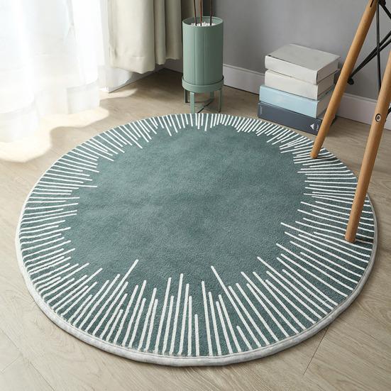 Boho Round Rugs - 2Ft Washable Non-Slip Small Round Area Rug Throw