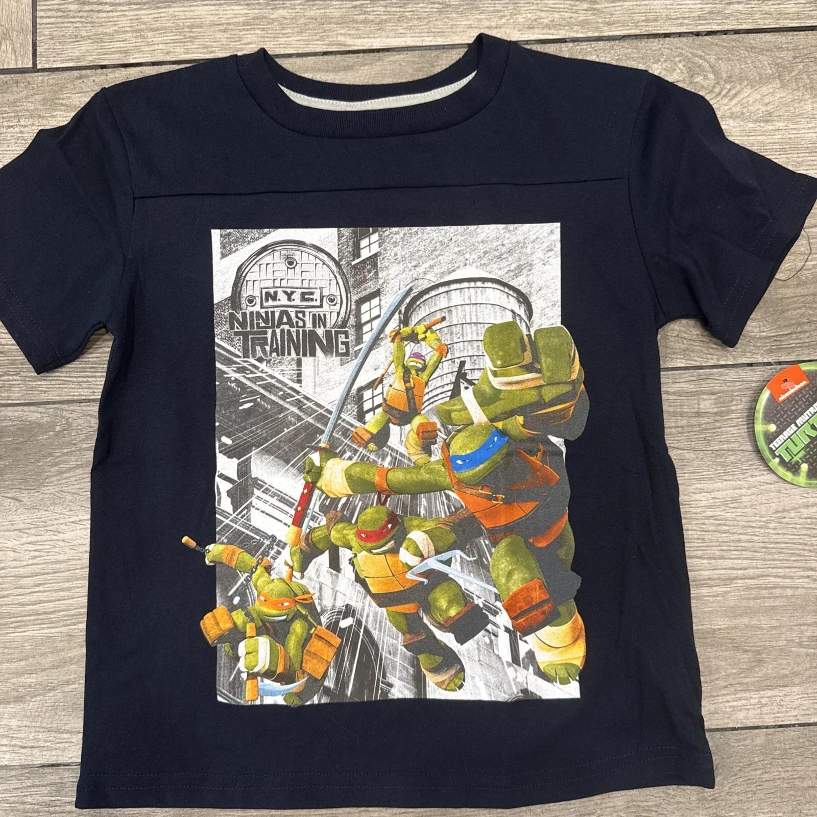 2016 TMNT Teenage Mutant Ninja Turtles Ninjas in Training 100% Cotton T-shirt Mens Tees Top Size M 5/6 4XL