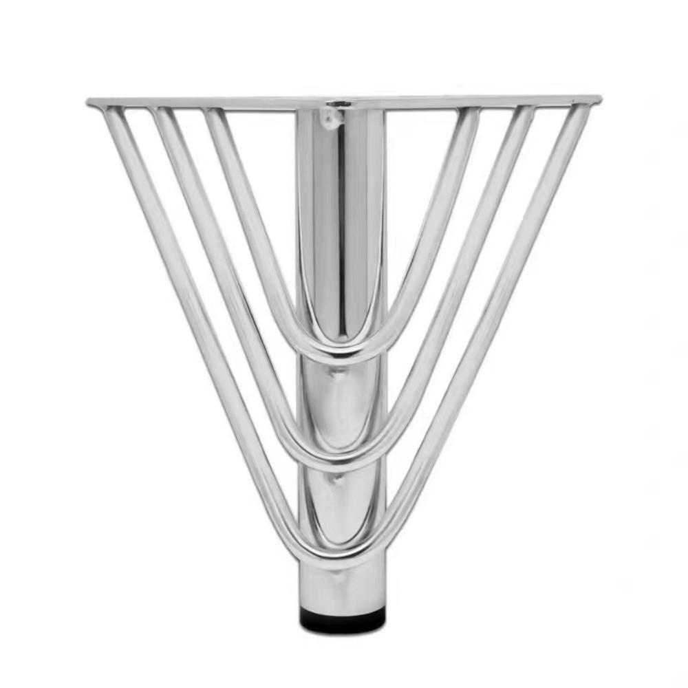 Golden Color Metal Furniture Feet 15cm Height Triangular Metal Legs  Home DIY