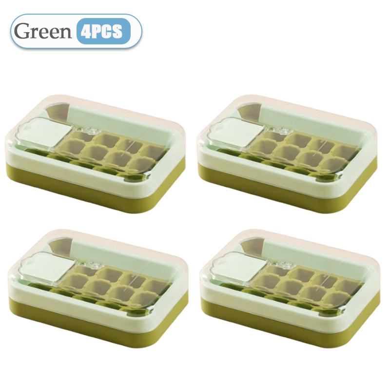 1-10 STÜCK 15 Fächer Eiswürfelform mit Deckelbehälter Leichte Entnahme Eisbox Getränk Sommer Eisbereiter für Zuhause Küche Bar Eisbox