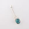 Blue Copper Turquoise Gemstone 925 Sterling Silver Jewelry Handmade Pendant1.79" PP-60-40